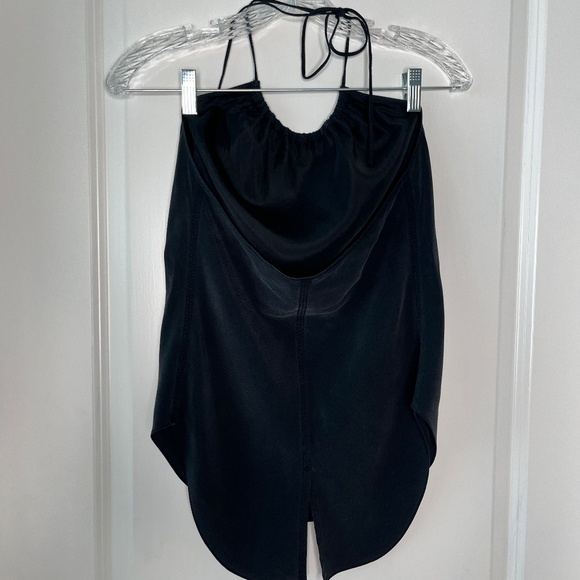 Rag & Bone 100% Silk Black Halter Top Size S – Minimalist Luxe Blouse - Picture 5 of 10
